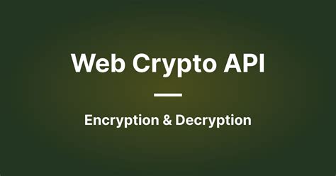 web crypto api smart card|Is Web Crypto Api able to read certificates in external devices(smart .